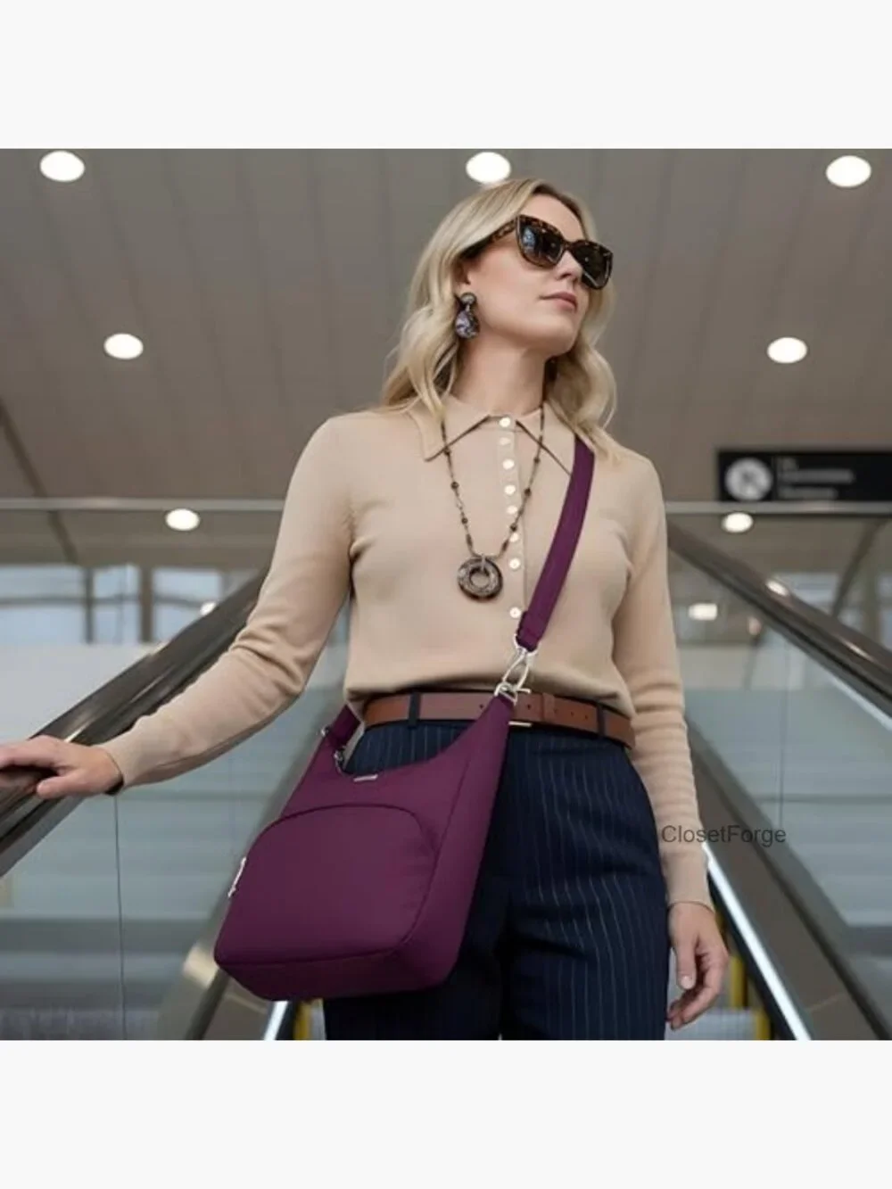 Anti-Theft Messenger Bag with RFID Blocking & Slash-Resistant Straps